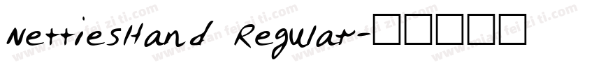 NettiesHand Regular字体转换